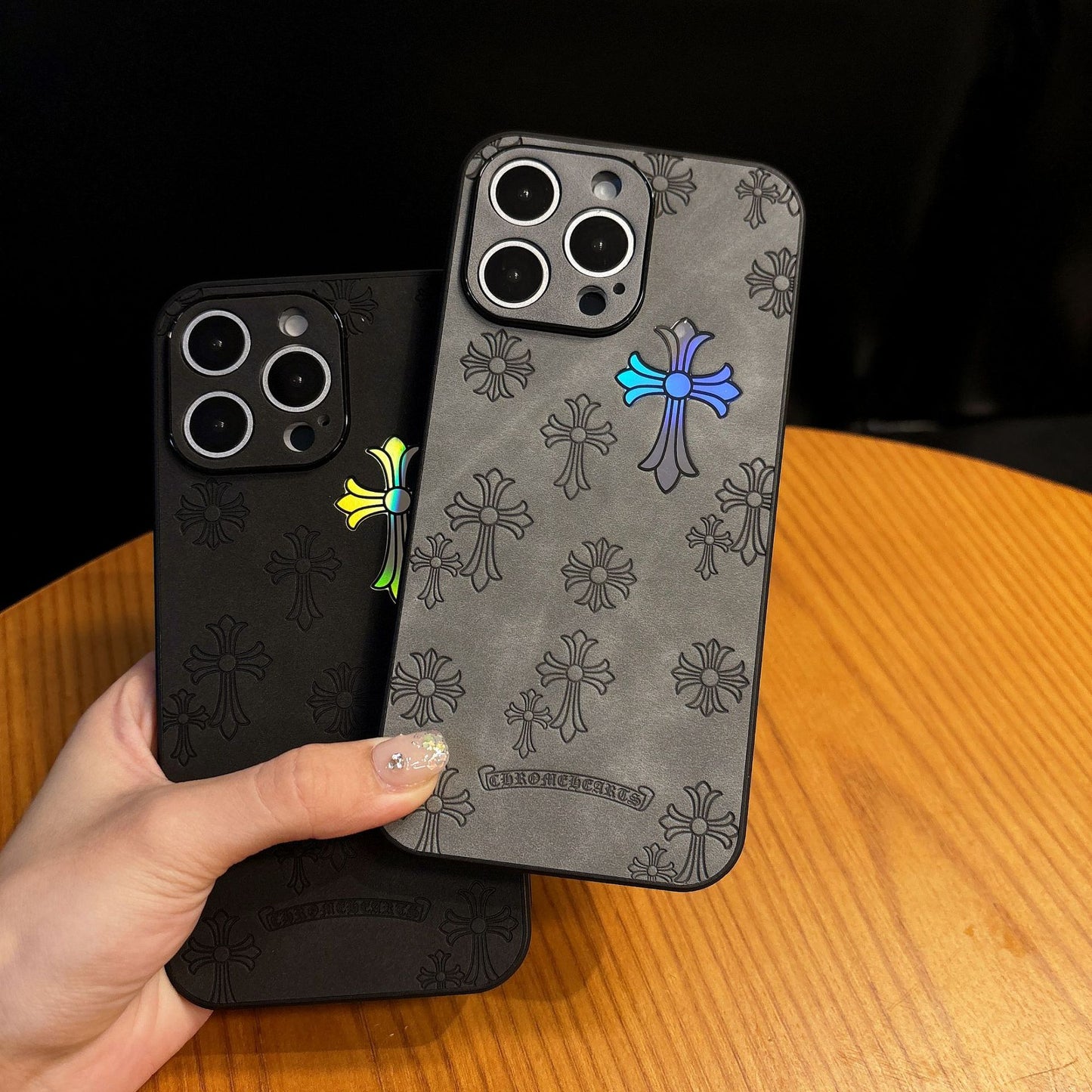 For iPhone case with leather cross