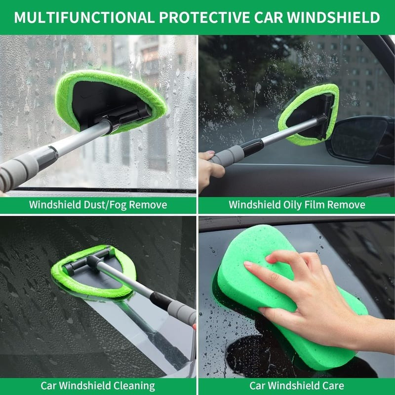 Car Windshield Cleaning Tool with Extendable Handle