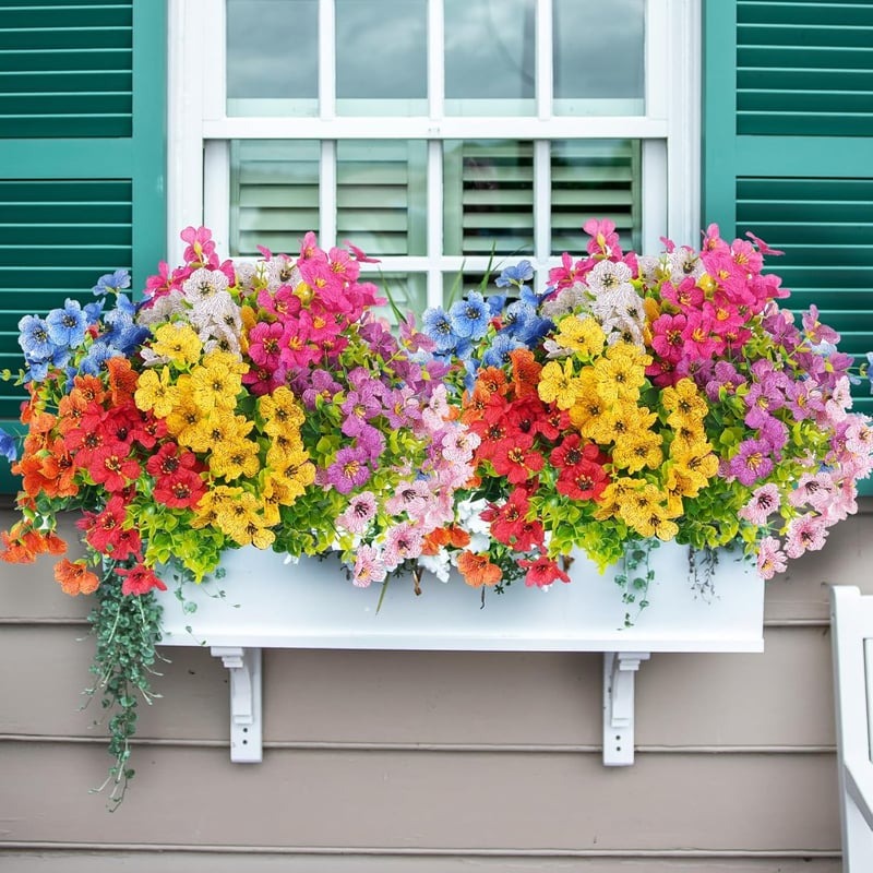💥Upgraded High-Grade Material💐UV Resistant Fade-Free Colourful Artificial Flower