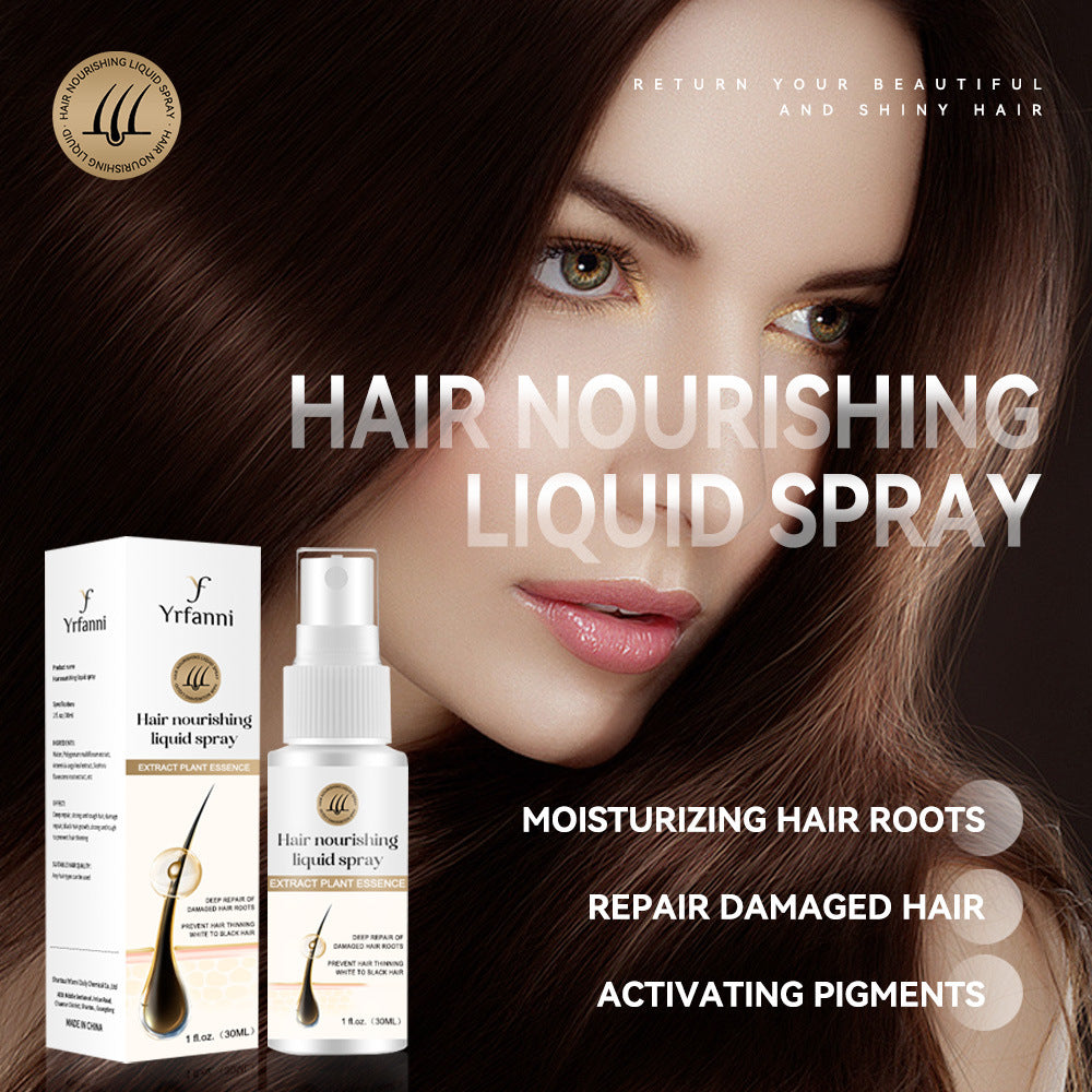 Plant extract hair growth spray nourishes hair follicles and protects hair roots