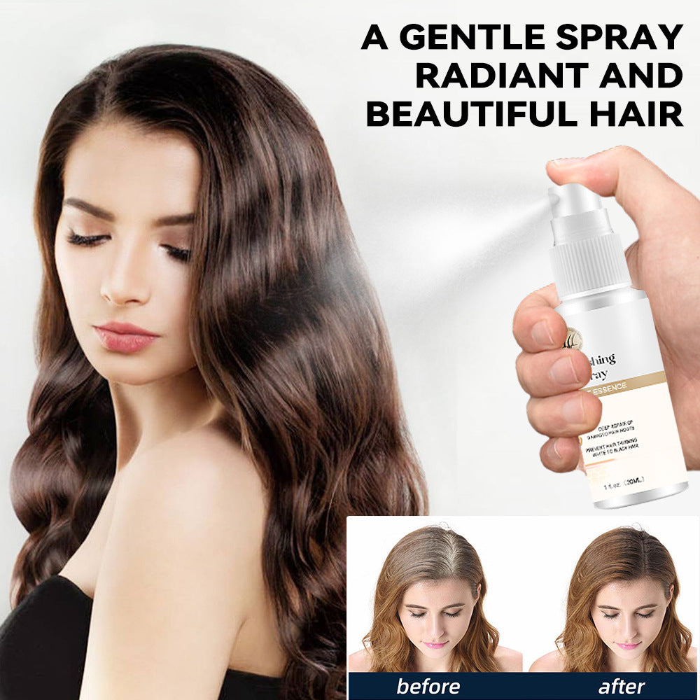 Plant extract hair growth spray nourishes hair follicles and protects hair roots