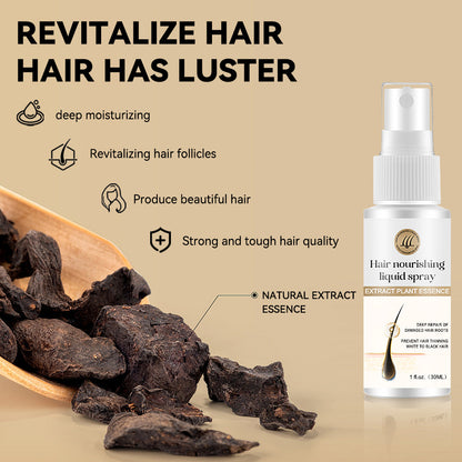 Plant extract hair growth spray nourishes hair follicles and protects hair roots