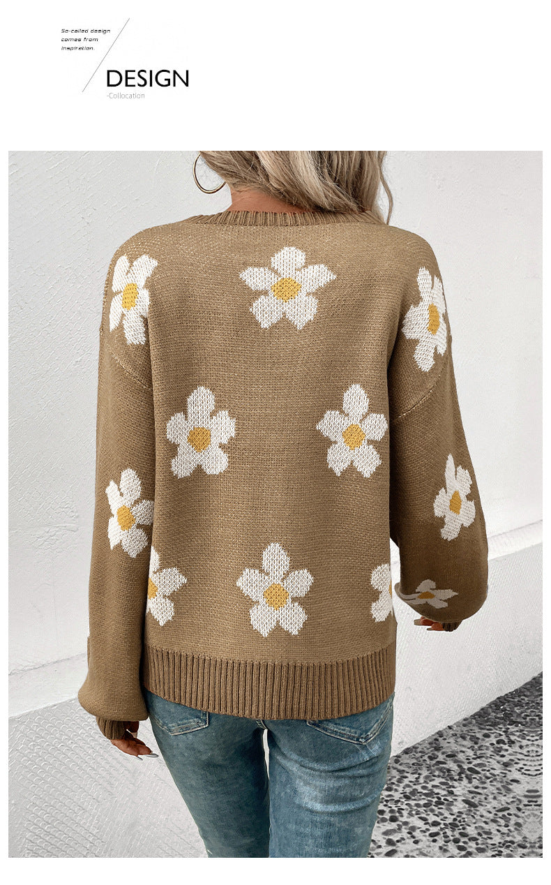 Daisy Jacquard Sweater