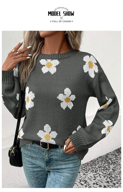 Daisy Jacquard Sweater
