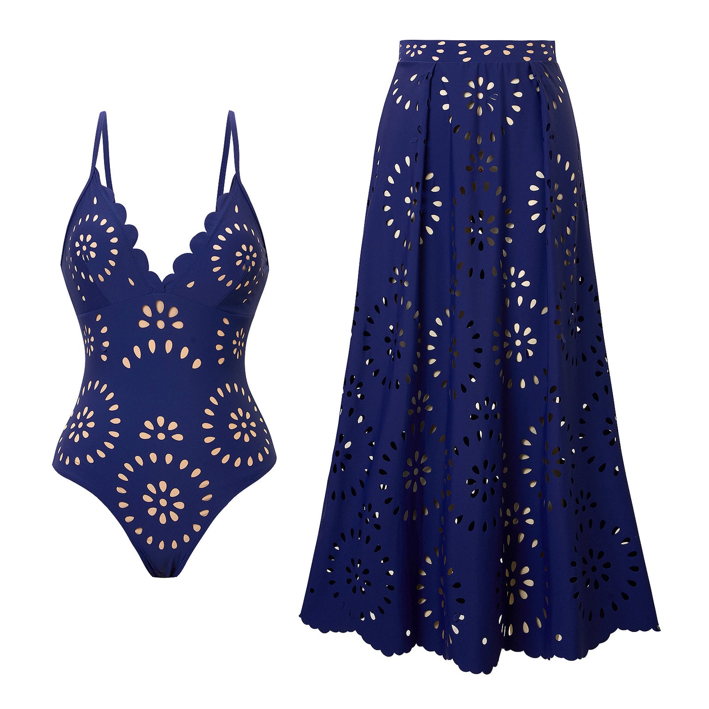 High-end Two Piece Swimsuit and Skirt