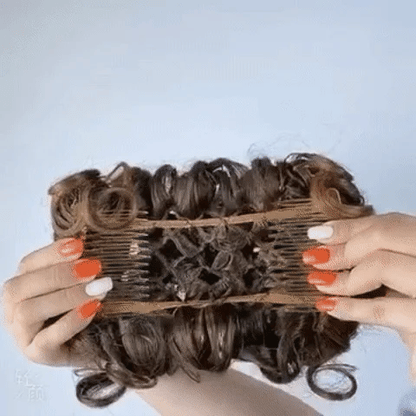 Clip-In Messy Curly Hair Bun Extension