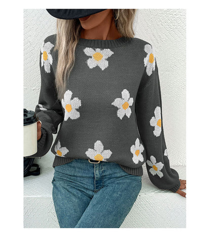Daisy Jacquard Sweater