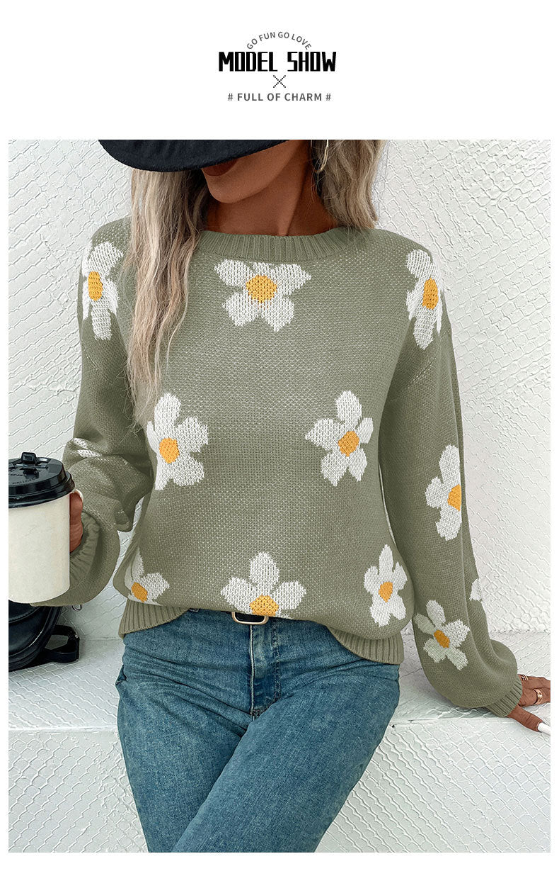 Daisy Jacquard Sweater