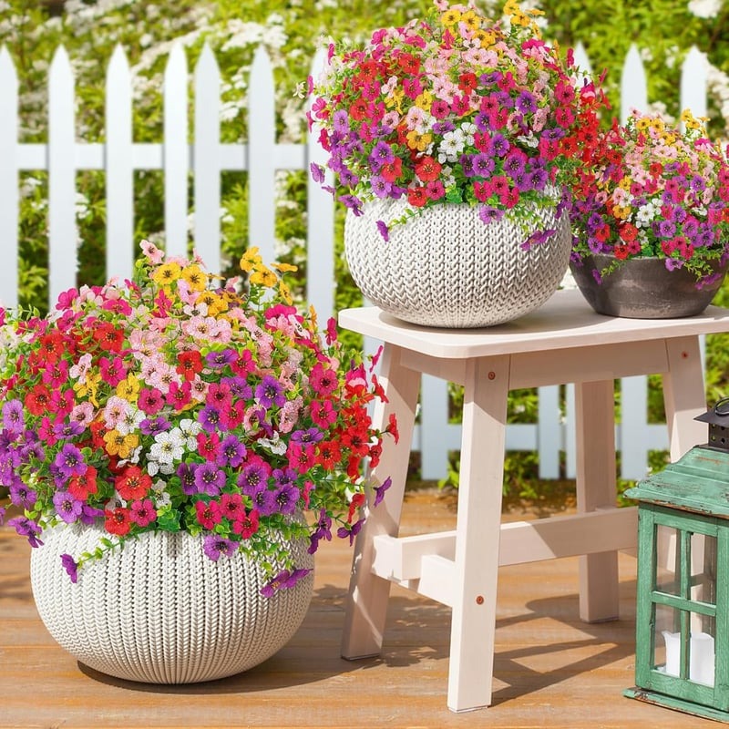 💥Upgraded High-Grade Material💐UV Resistant Fade-Free Colourful Artificial Flower