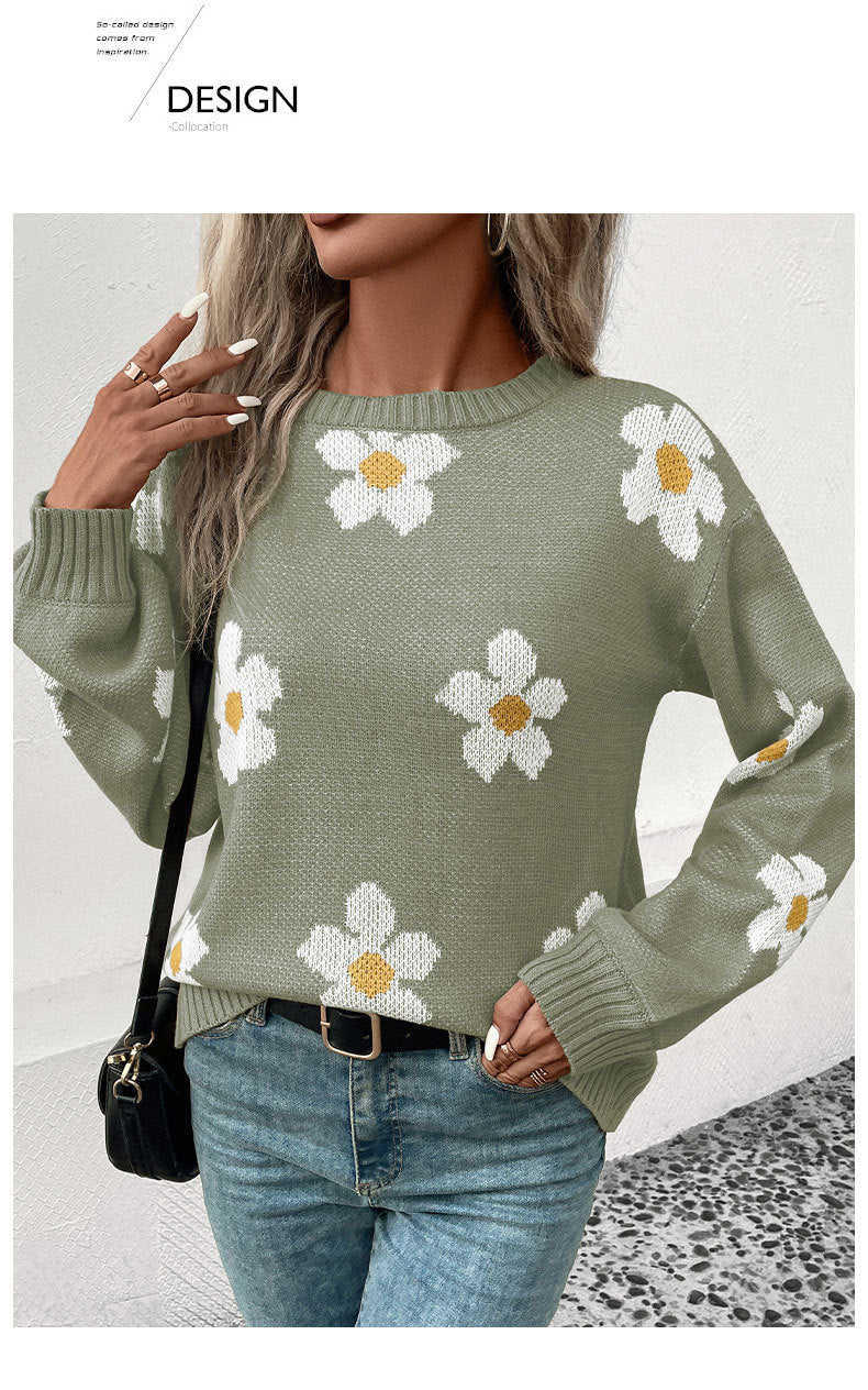 Daisy Jacquard Sweater