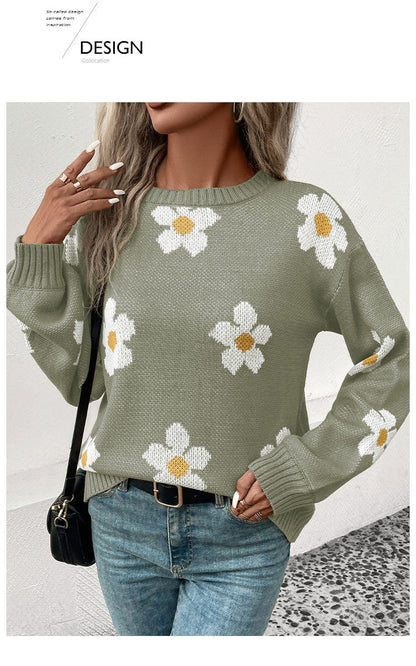 Daisy Jacquard Sweater