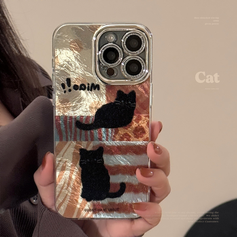 Suitable for iPhone 17 mobile phone case leopard cat