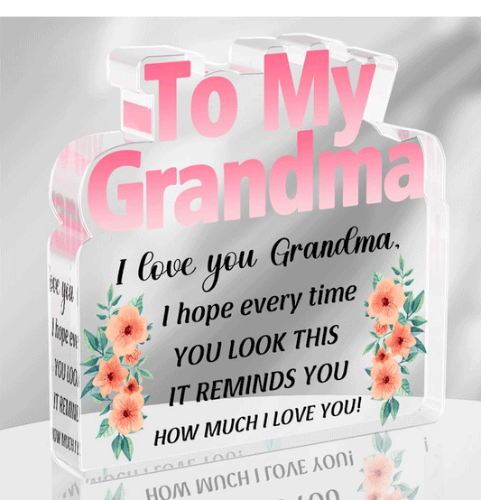 Acrylic gift for grandma