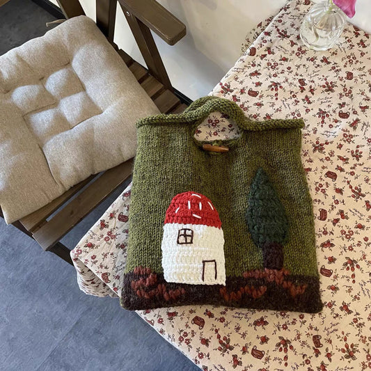 Original Mushroom House Hand-woven Bag