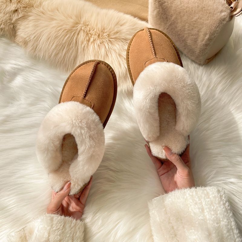 Women's Fluffy House Slippers Indoor and Outdoor