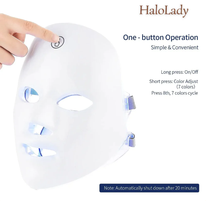 [Mother's Day Special Price] HaloLady™ 7-colors LED Facial Mask (FC/ROHS Certified Merchants)