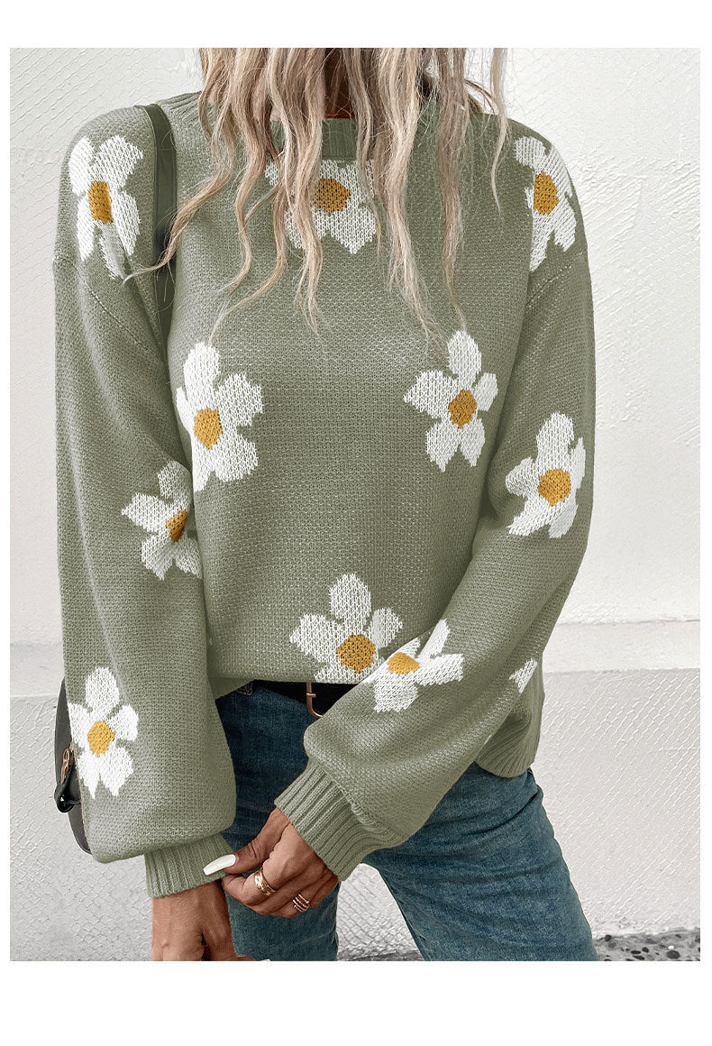 Daisy Jacquard Sweater