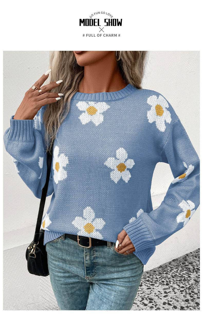 Daisy Jacquard Sweater