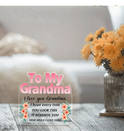 Acrylic gift for grandma