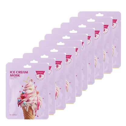 10PCS Fun Facial Mask Anti-drying and Moisturizing