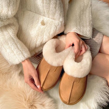 Women's Fluffy House Slippers Indoor and Outdoor