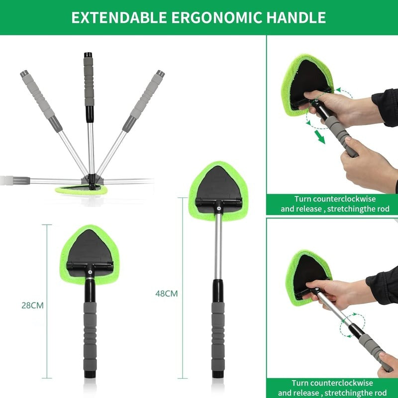 Car Windshield Cleaning Tool with Extendable Handle