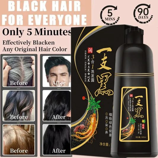 ☀Summer Sale☀ Natural Professional 3-In-1 Hair Wash/Nourish/Dye Shampoo