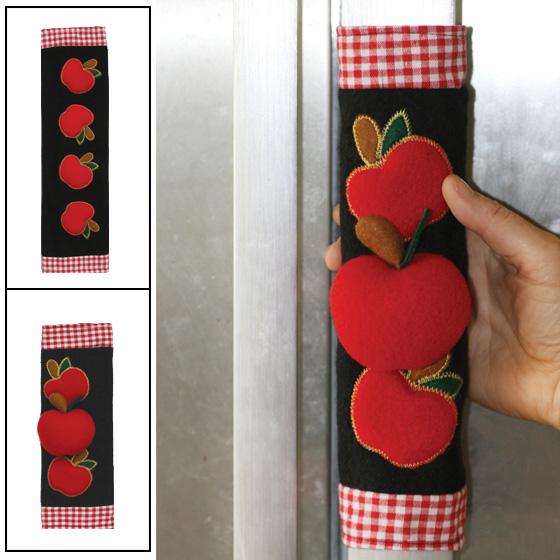 2 Piece Apple Appliance Handle Cover Set