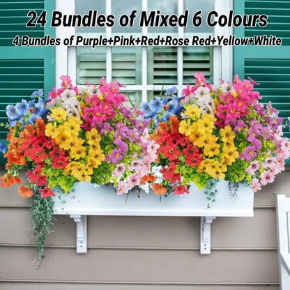 💥Upgraded High-Grade Material💐UV Resistant Fade-Free Colourful Artificial Flower