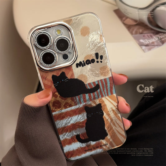 Suitable for iPhone 17 mobile phone case leopard cat