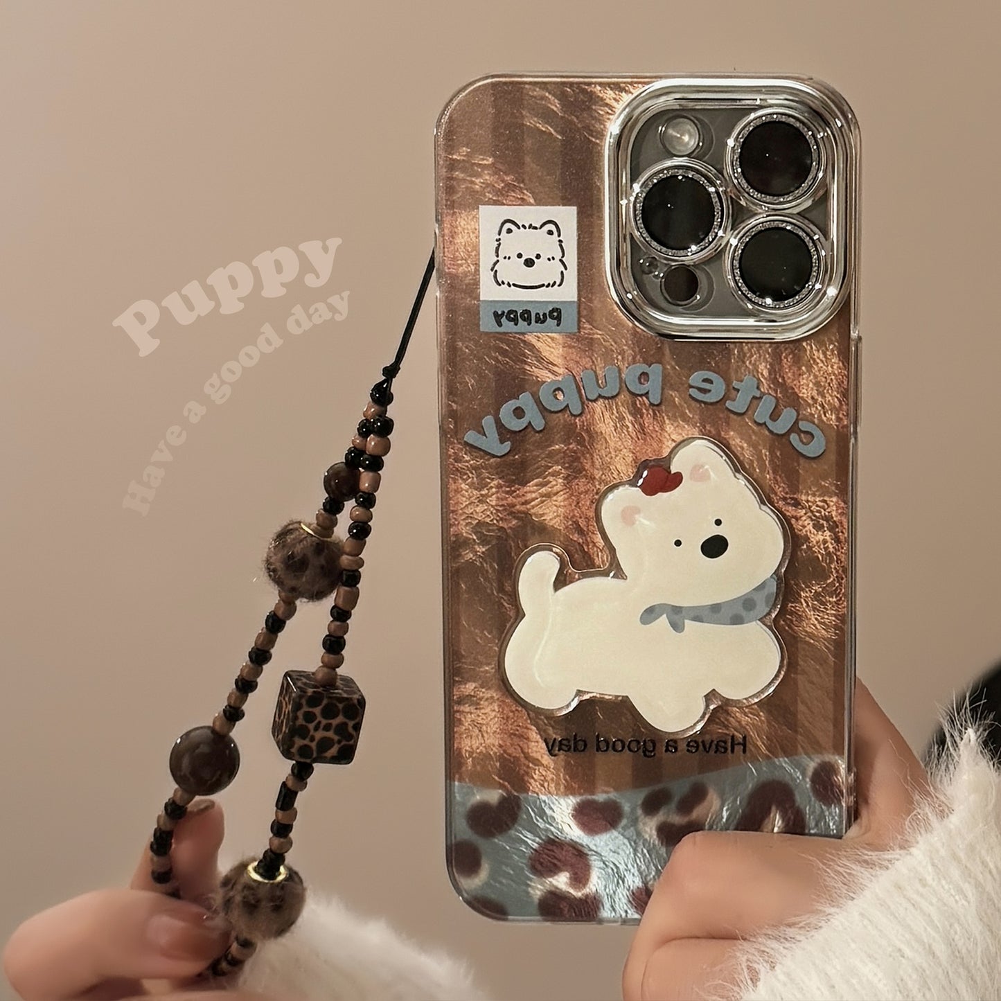 Suitable for iPhone 17 mobile phone case cute puppy