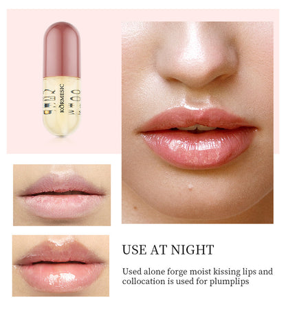 Lip Plumper, Natural Lip Plumper and Lip Care Serum, Lip Enhancer for Fuller, Lip Mask, Beautiful Fuller, Hydrating & Reduce Fine Lines 5.5ML (Day& Night)