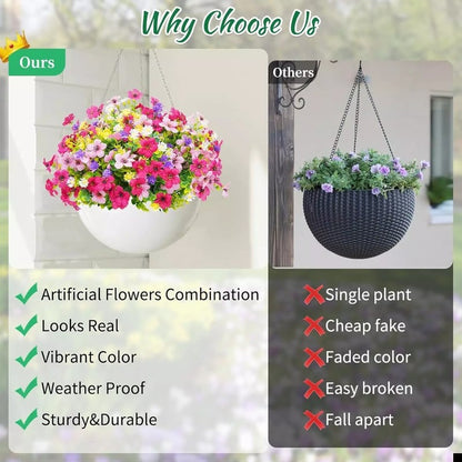 💥Upgraded High-Grade Material💐UV Resistant Fade-Free Colourful Artificial Flower
