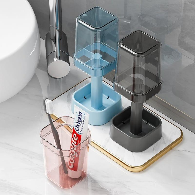 🪥 Stylish Toothbrush Holder with Cover