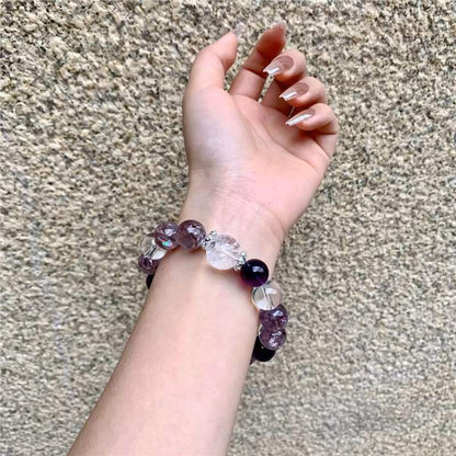 Amethyst Psychedelic Neural Rewire Crystal Bracelet