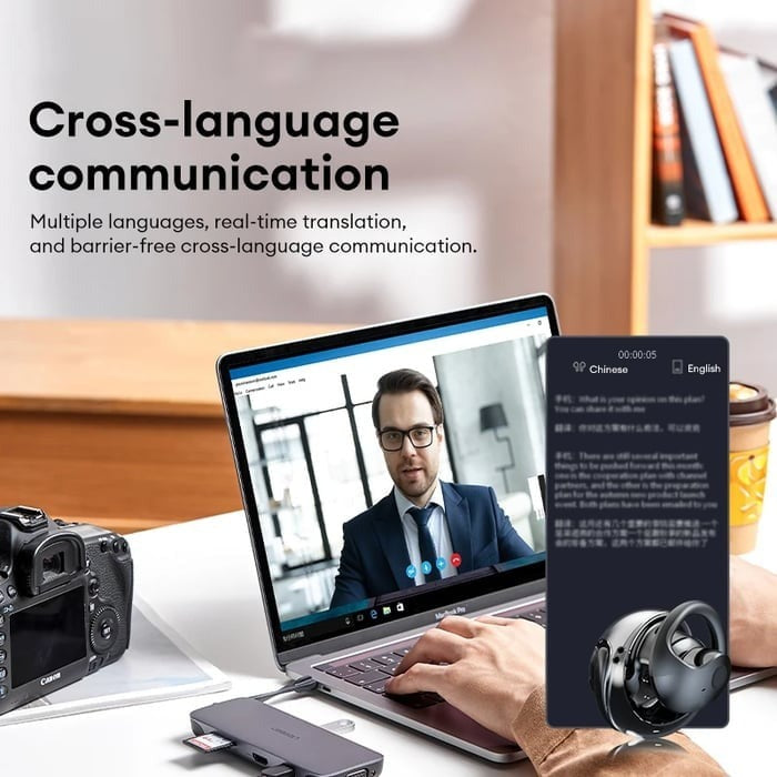 🔥AI Translation Wireless OWS Bluetooth 5.4 Earphones