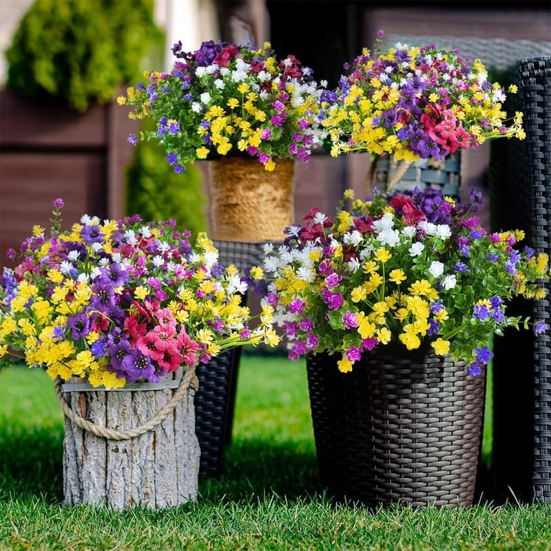 💥Upgraded High-Grade Material💐UV Resistant Fade-Free Colourful Artificial Flower