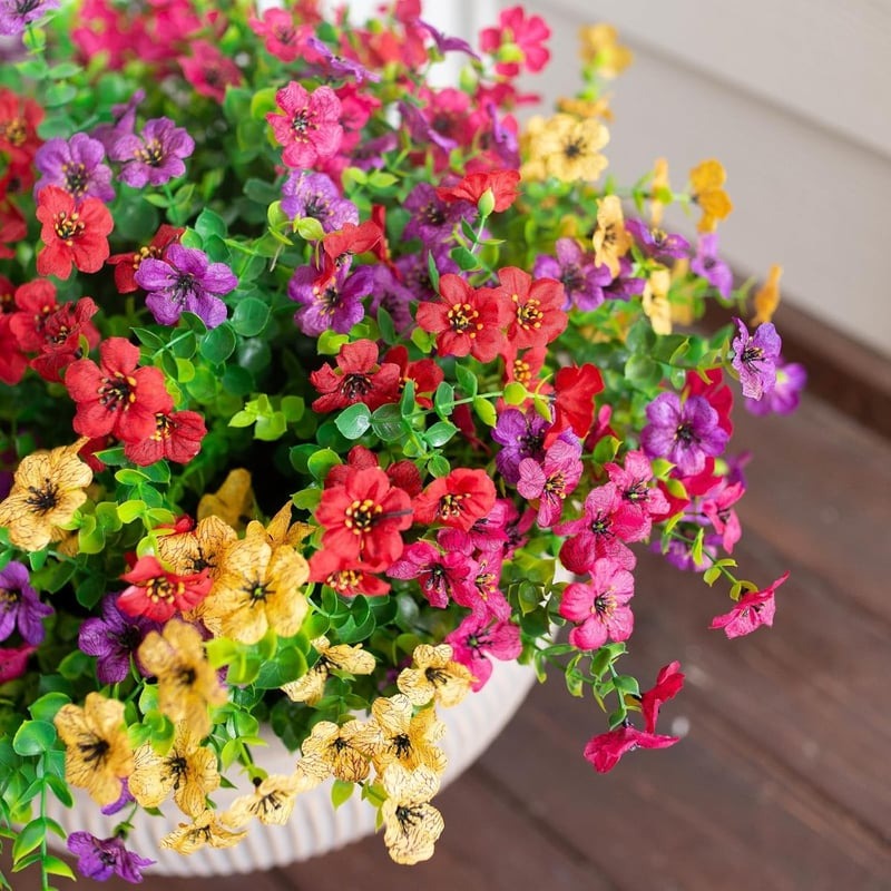 💥Upgraded High-Grade Material💐UV Resistant Fade-Free Colourful Artificial Flower
