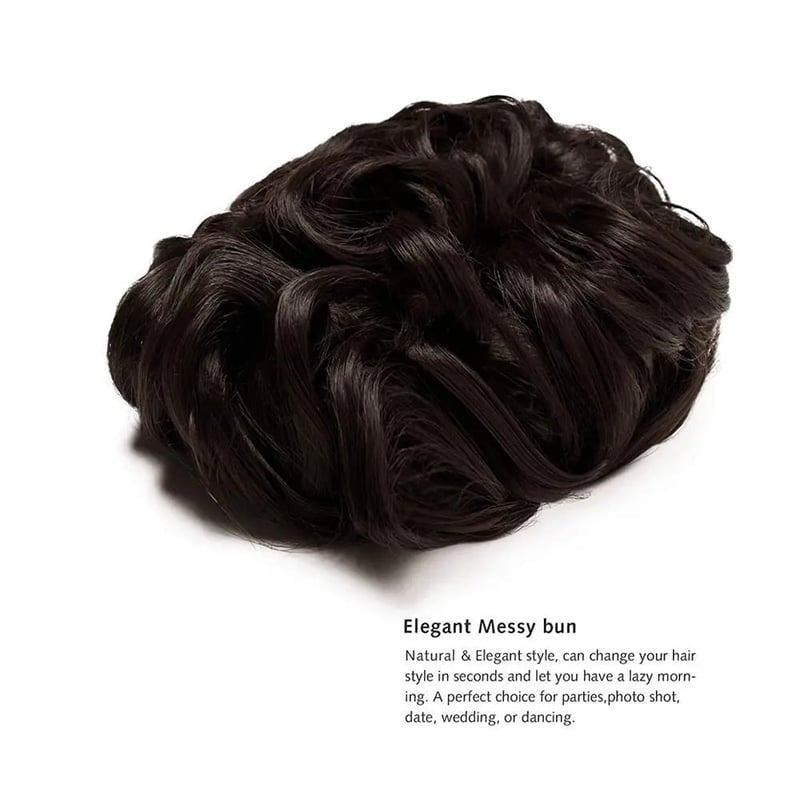 Clip-In Messy Curly Hair Bun Extension