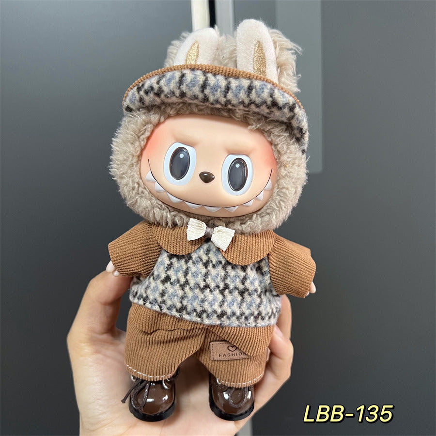 17cm Doll Clothes Set & Outfit Set for 17cm Dolls - Premium Fashion Dresses with Accessories, Just Clothes