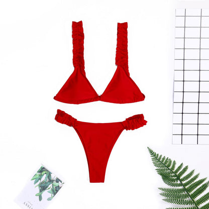 Sexy ruffled bikini