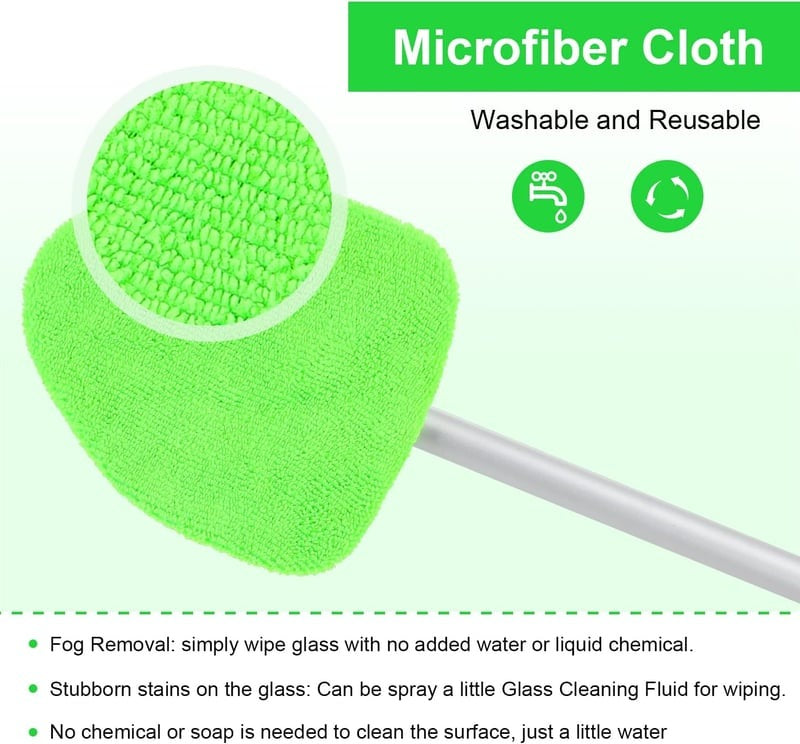 Car Windshield Cleaning Tool with Extendable Handle