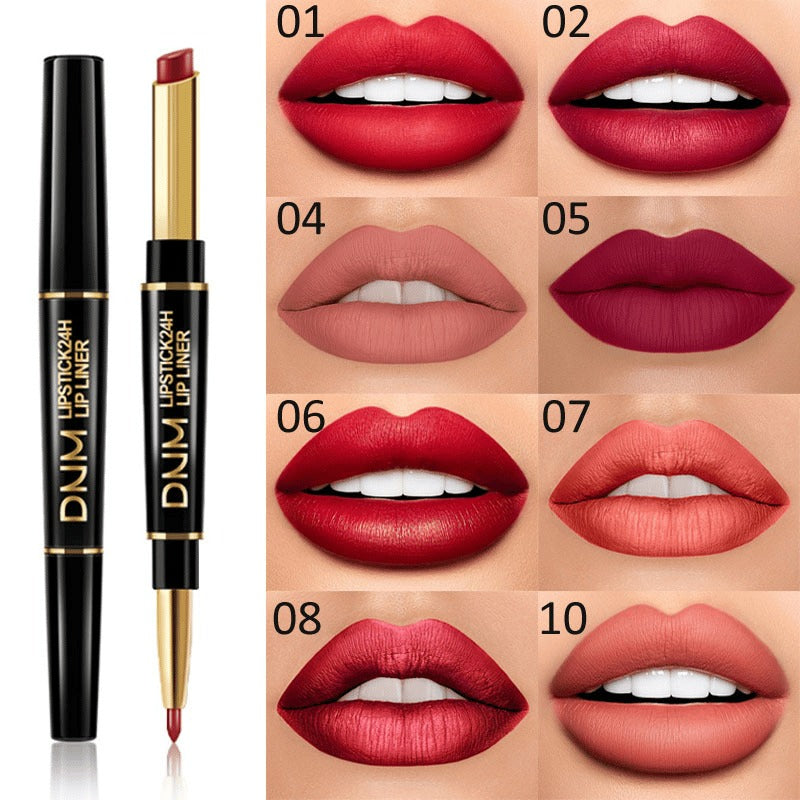 🔥2-in-1 Waterproof Lipstick Lip Liner