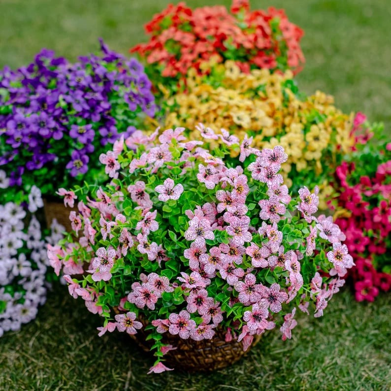 💥Upgraded High-Grade Material💐UV Resistant Fade-Free Colourful Artificial Flower