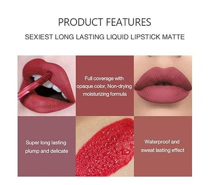 Matte Liquid Long-Lasting Wear Non-Stick Cup Lipstick