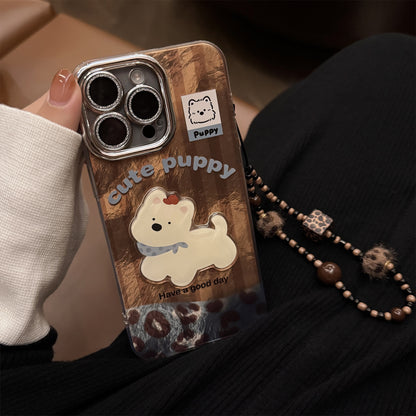 Suitable for iPhone 17 mobile phone case cute puppy