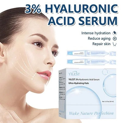 Ultra-Hydrating Serum | 3% Hyaluronic Acid Glass Skin Single-Use Vials Skincare Comfort