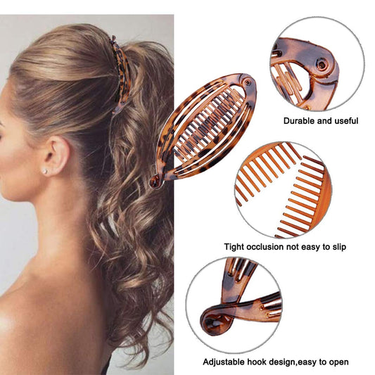 4pcs Vintage Fishtail Hair Clips Set