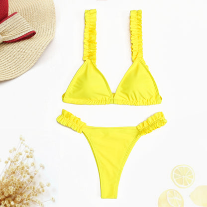 Sexy ruffled bikini