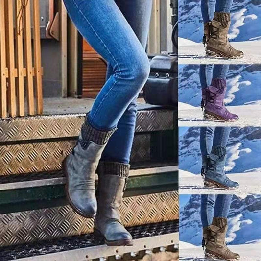 🔥Clearance Sale 60% OFF - PREMIUM Snowy Waterproof Mid Calf Zipper Boots